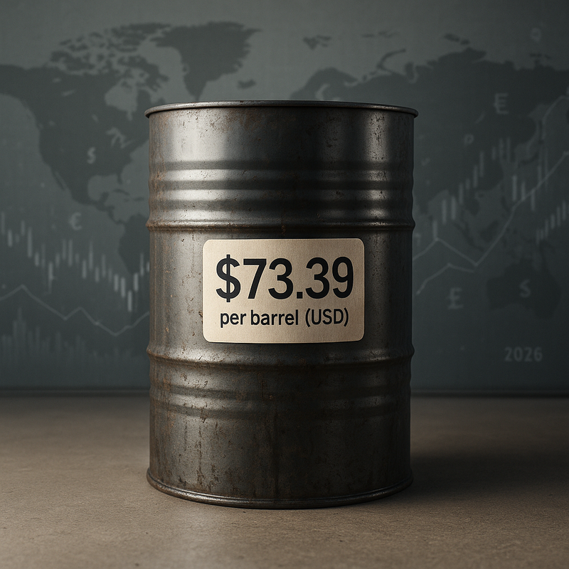 ## The Crude Oil Price in US Dollars: